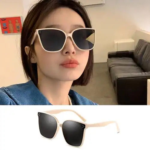 辣妹太阳眼镜韩版网红高清夜视高清星舵 a款-jennie同款灰黑色【图片