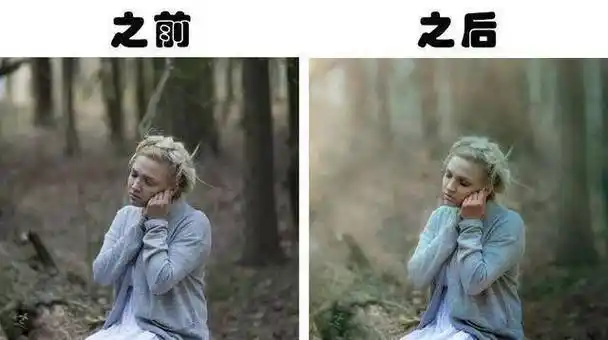 照片中的女孩似乎没有什么特别之处,但如果你对比了ps前后的效果之后