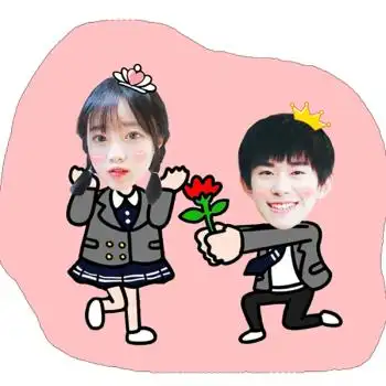 2018新款生日礼物抱枕靠枕情侣双人照片床头靠垫 千玺送花 长40cm双面