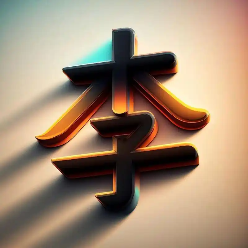 艺术字体设计·姓氏头像·李    姓氏头像