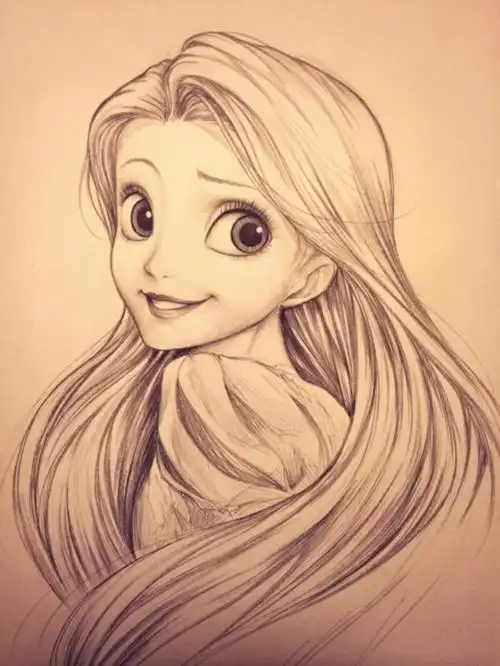 迪士尼动画片长发公主乐佩