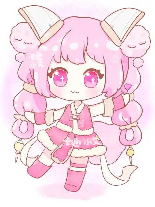 迷你世界皮肤云胭 卡通画 手绘简笔画