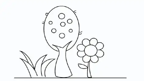 花草树木的简笔画