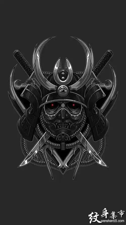 鬼武士纹身鬼武士纹身手稿鬼武士纹身手稿图案