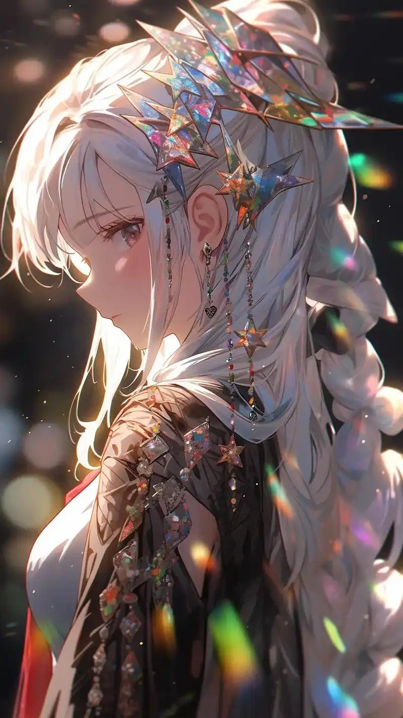 梦幻女孩.##二次元美图 #我又来送图啦 #优质头像 #美图 - 抖音