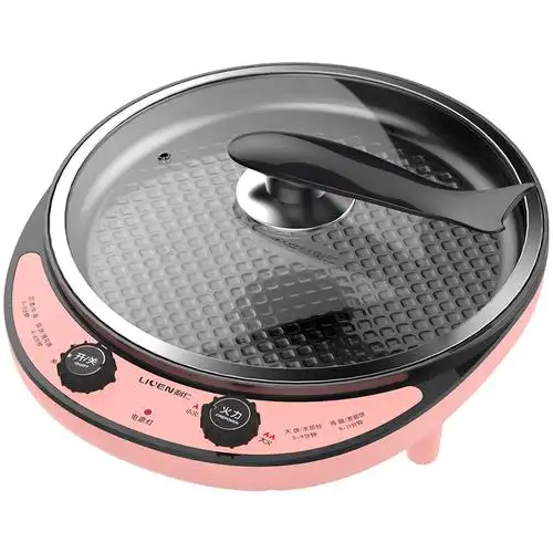 利仁电煎锅多功能平底锅烙饼锅电饼铛家用不粘锅煎烤机电锅2-3人