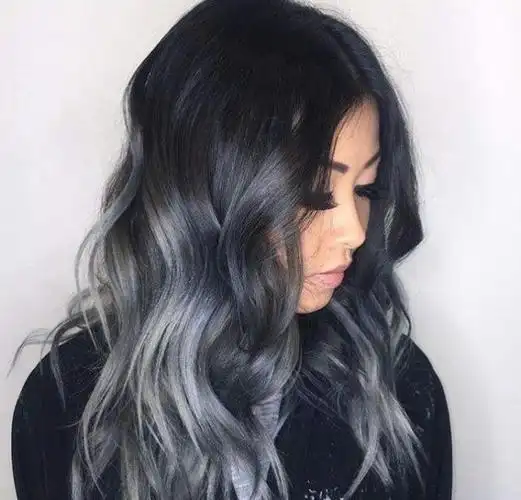 2017ombre头发颜色趋势,20款银色奶奶灰grannyhair风格