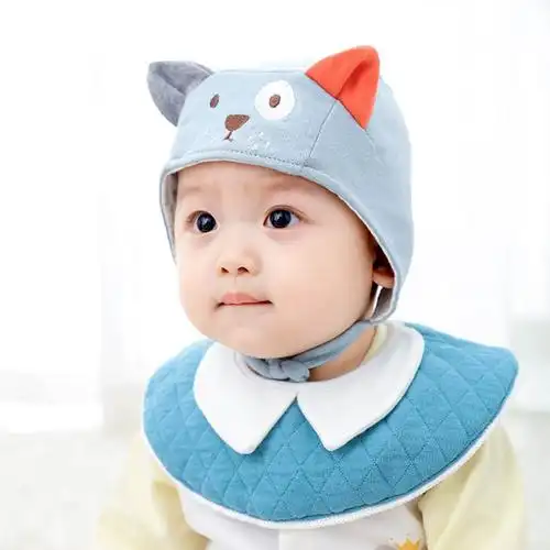 新生儿_婴儿帽子秋天春秋冬季0-6个月3新生儿胎帽宝宝纯棉可爱超萌