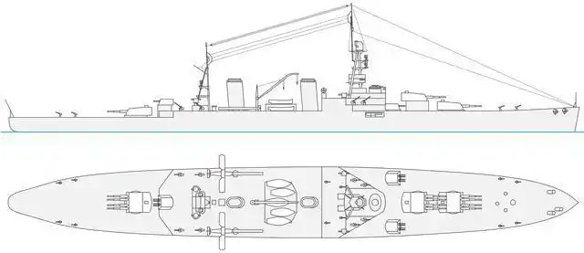 高卢雄鸡著名战舰的起点:浅谈一战后法国战列舰的几种设计草案