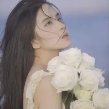 高颜值耐看侧脸女头 又仙又温柔的唯美长发飘逸女头_女生头像_美头网