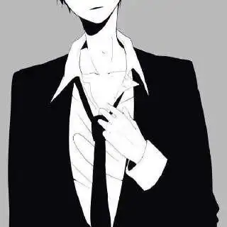 求动漫黑白男生的头像(别露头的)