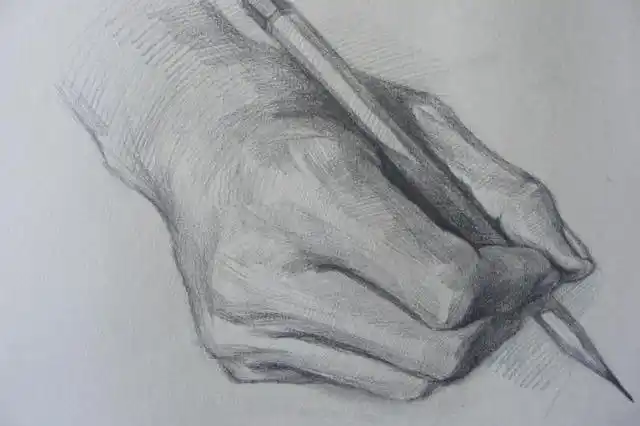 素描终极拿笔手型姿势大全