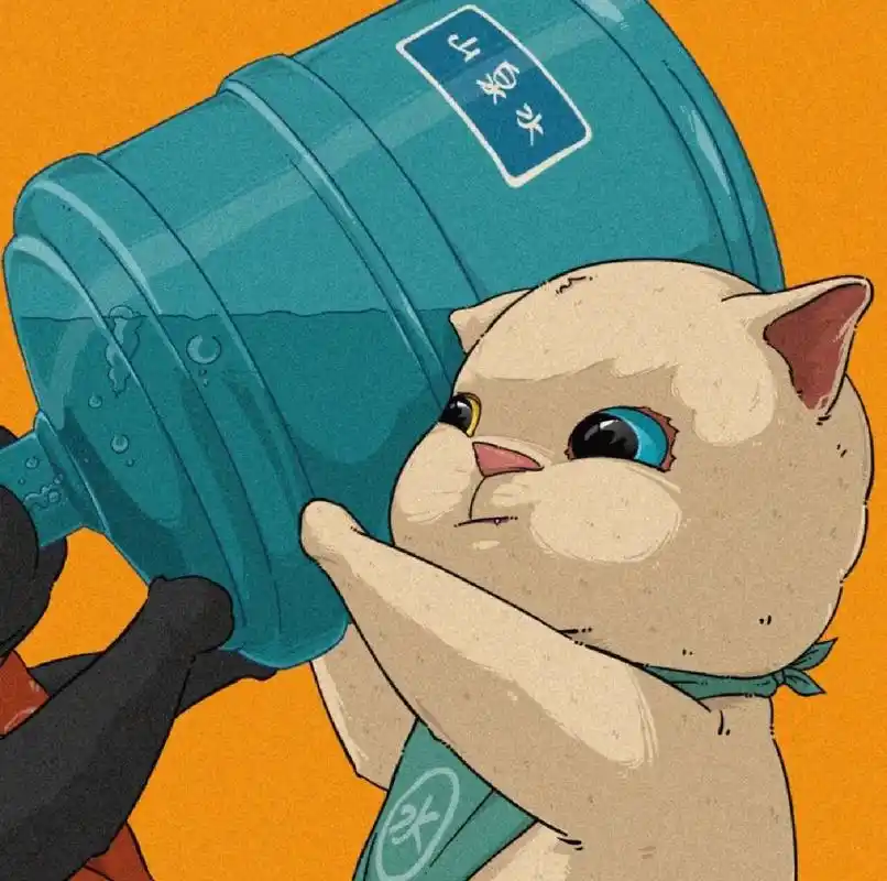 猫咪喝水情侣头像 啥也不说了,要的自取,不会去水印就私聊发原图