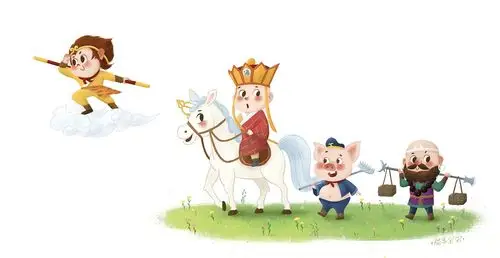 西游记之快乐取经|插画|儿童插画|猫耳朵朵插画 - 原创作品 - 站酷