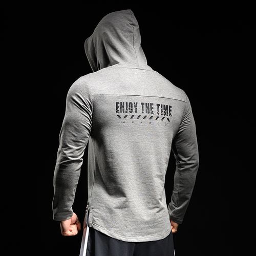 霸道肌肉健身运动卫衣男长袖连帽杉宽松透气休闲训练服套头秋冬款