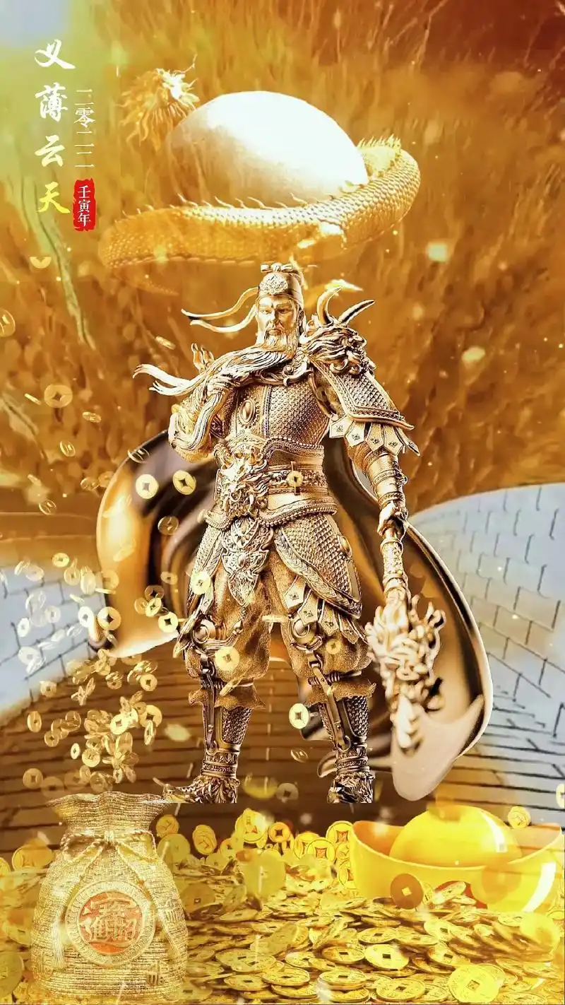 武财神关帝圣君,换这款壁纸试试#抖音图文来了 #手机壁纸 # - 抖音