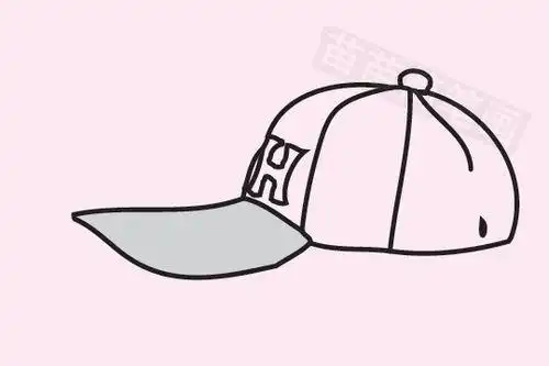 棒球帽简笔画 棒球帽简笔画正面