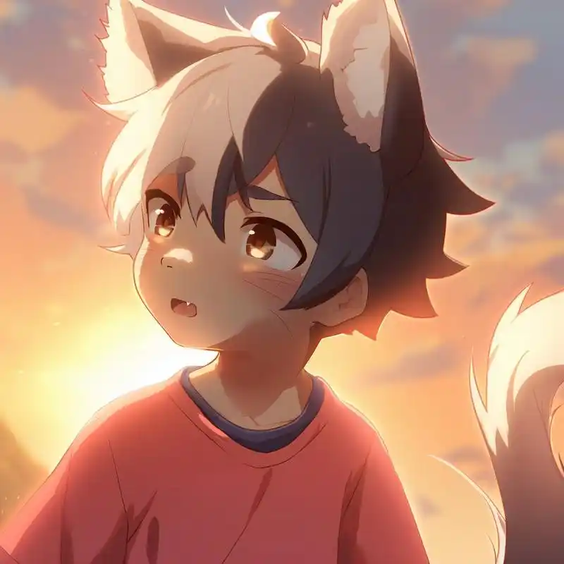 男生头像|猫耳少年46615 红衣三兄弟