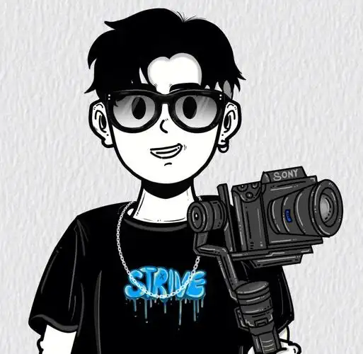 摄影师手绘头像