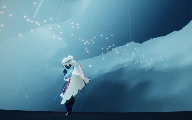 sky光遇雨林景点绝美古风水墨意境烟雨行鸟