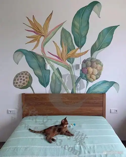 墙绘艺术以其独特的图案造型,绿色环保的绘制颜料,精简快捷的装饰工序