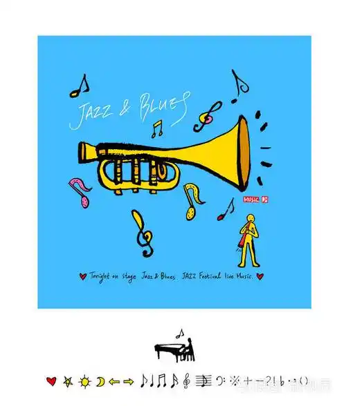 音乐会海报素描音乐插图矢量