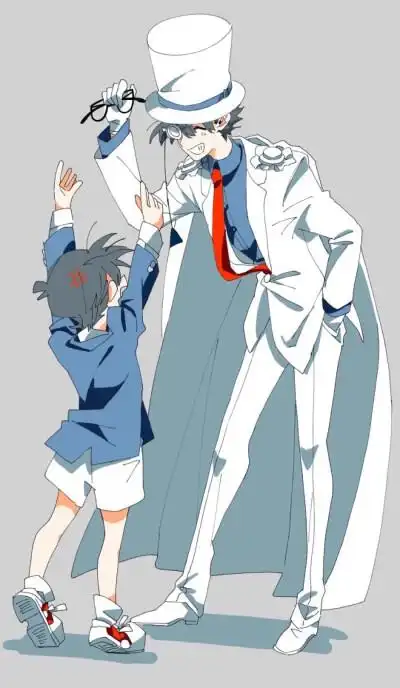 工藤新一与怪盗基德壁纸