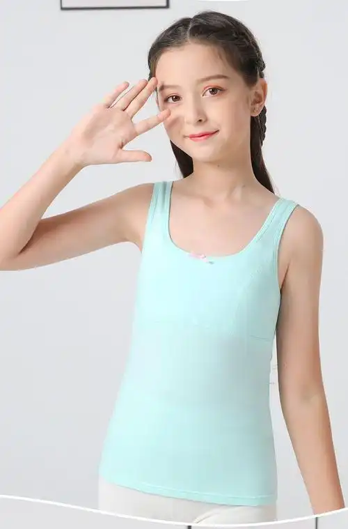 铭佳玲少女文胸 高中生女生小背心少女运动文胸女童内衣发育期少女大
