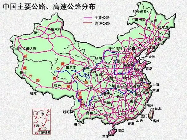 p>中国高速公路为专供汽车分向行驶,分车道行驶,全部控制出入的多