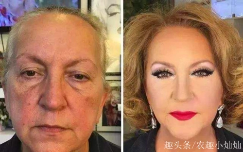 美女化妆前后对比照,网友表示:约会可以,但不要洗脸.