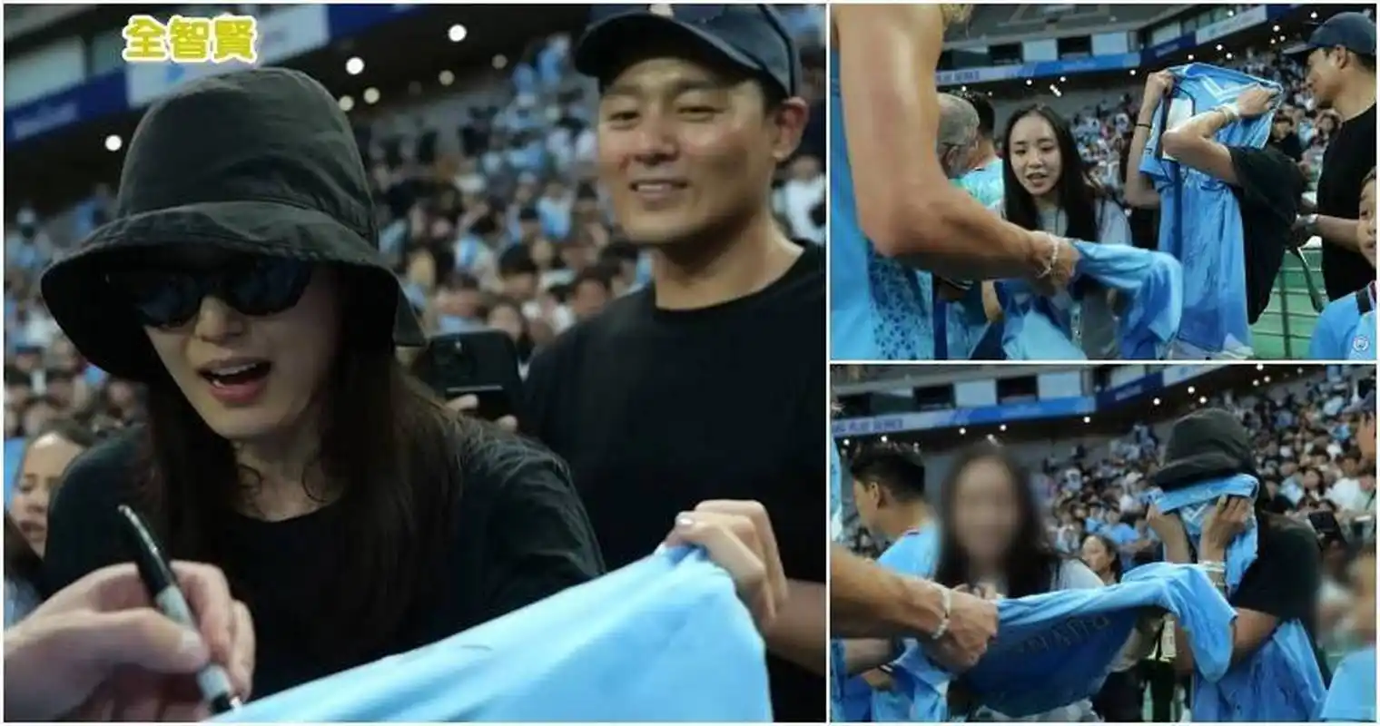 韩国女神全智贤跟老公崔俊赫的最新同框照曝光了!