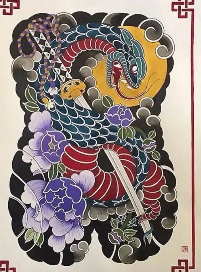 日式满背 #纹身图案 #日式老传统 - 抖音