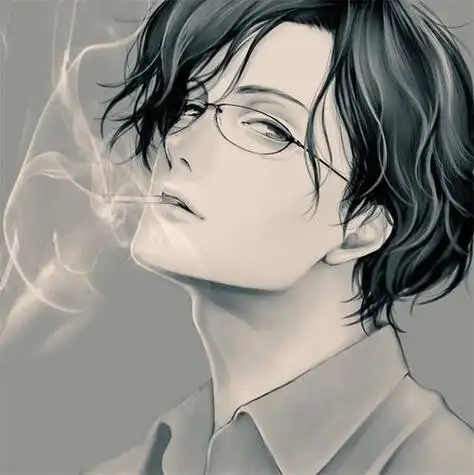 抽烟头像动漫抽烟头像男生霸气