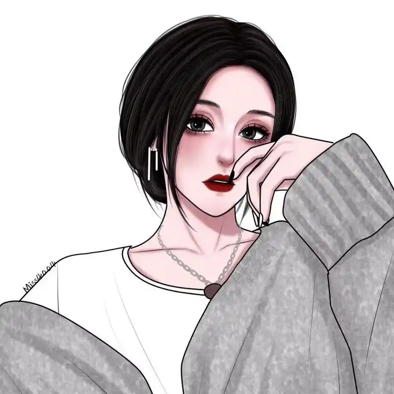 手绘头像 | 高冷女生头像头像 这种感觉爱了爱了～ 手绘头像 头像画画