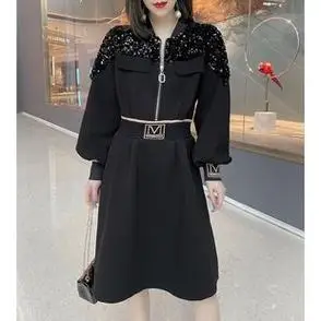 收腰短款 欧货 流行时尚 连衣裙欧洲站2021春季 女装