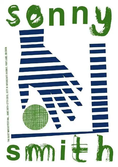 设计师lucyjones为美国波特兰轻音乐节设计的系列海报作品欣赏