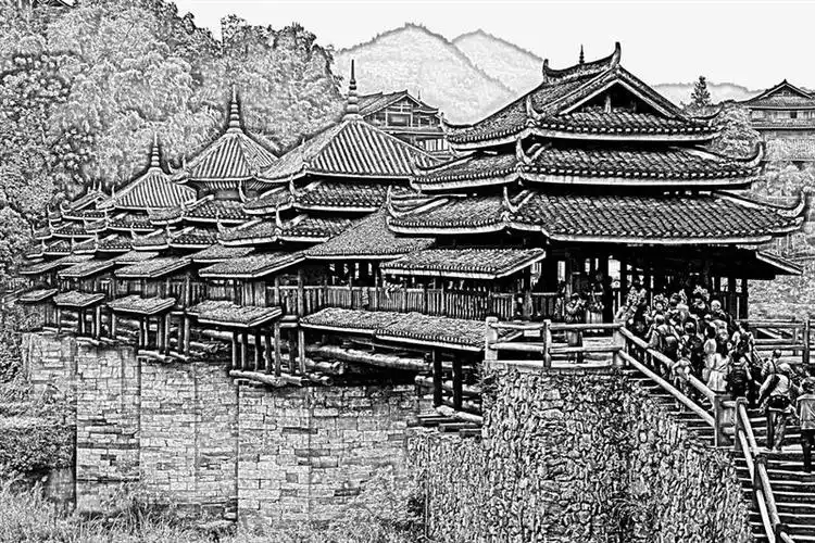 程阳风雨桥  作品描述:   拍摄地点: 广西柳州三江县程阳八寨  拍摄