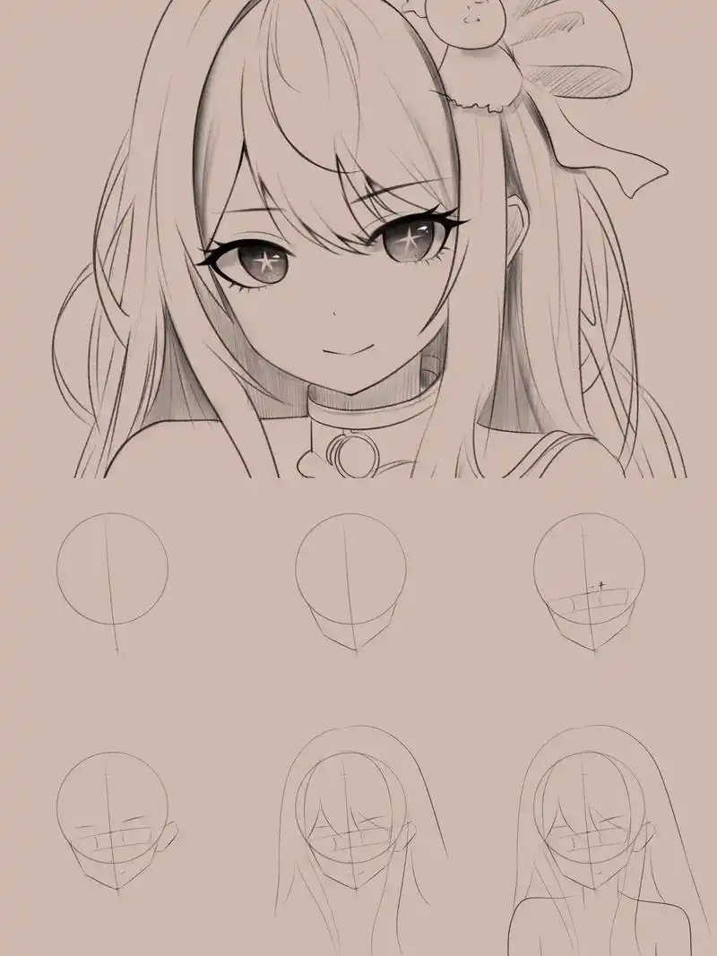 星野爱绘画教程.#动漫手绘 #绘画教程 #二次元 #零基础学 - 抖音