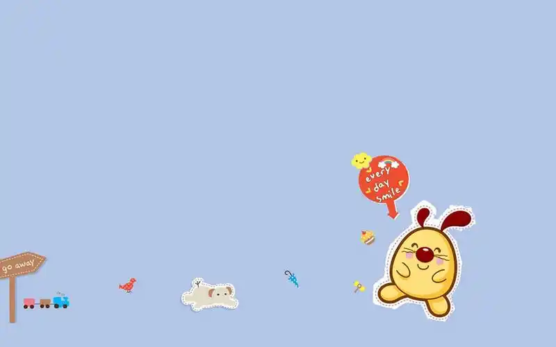 可爱软萌的辛巴狗卡通图片桌面壁纸