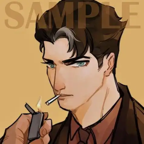 头像稿:给大佬杰森点烟