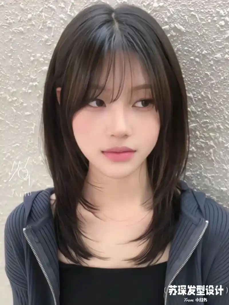 韩系最火中长发让你看过 发量很多95,容易导致毛躁!