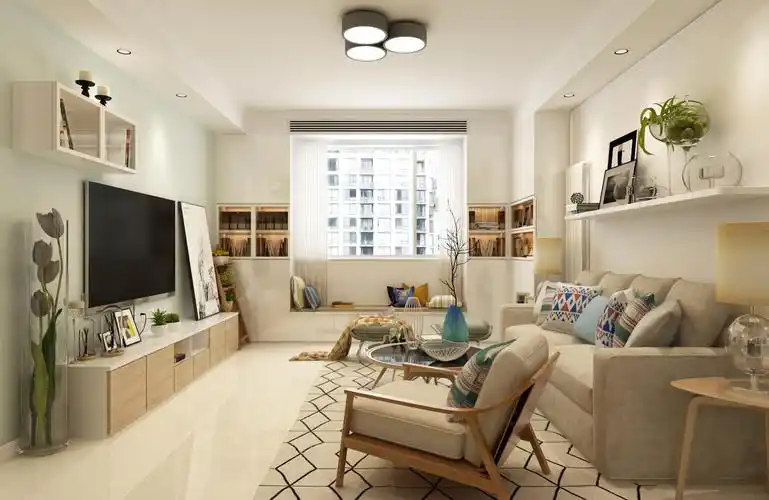 北欧二居装修客厅设计图