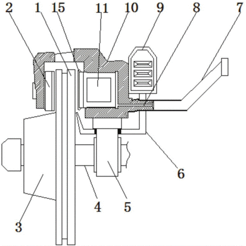 一种自行车的前轮车闸装置的制作方法