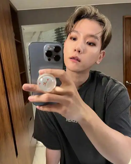 边伯贤#0699#边伯贤天才爱豆#装饰了ins后的自拍,男友味十足!