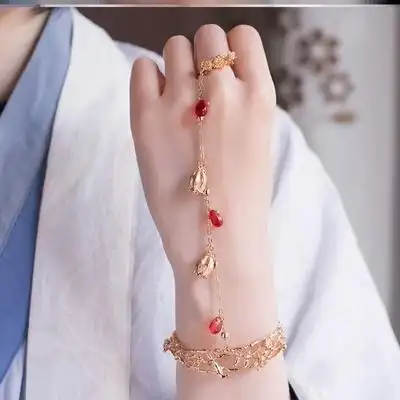 生日礼物古风饰品手链流苏铃铛手链古风超仙复古饰品小众森系简约