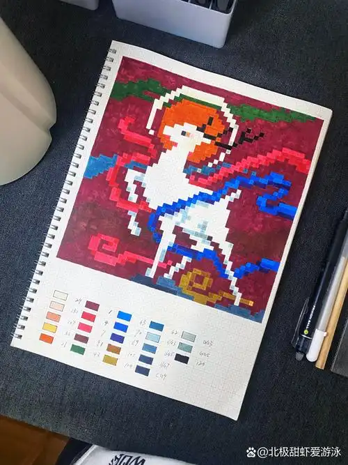 像素画:敦煌·遇见神鹿|国风