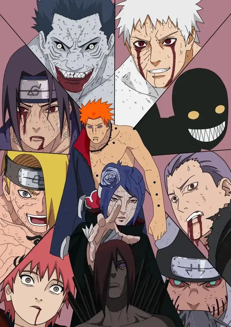 "晓" #火影忍者 #壁纸 #晓组织 - 抖音