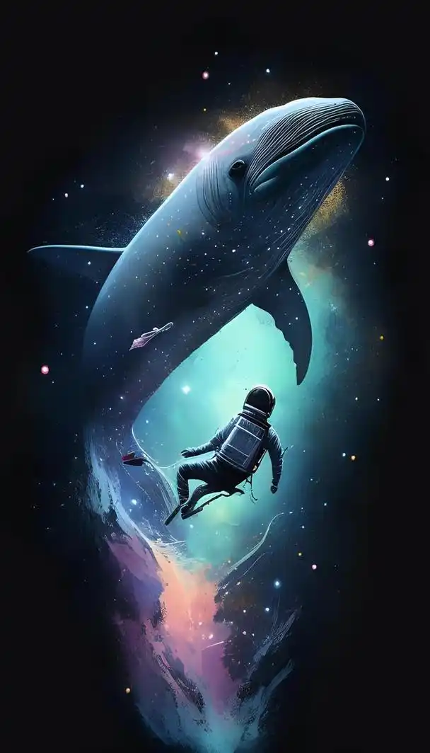 大鱼鲸鱼系列壁纸~一鲸落万物生,一念成山川,一念成江海