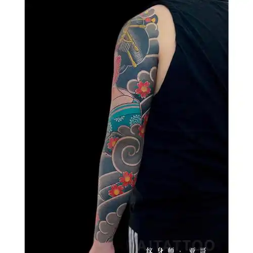 老传统艺妓花臂·亚哥作品全程_纹身吧社区 - 纹身大咖