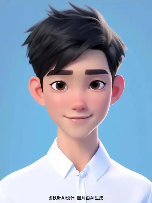 超精致的证件照卡通头像用ai一分钟生成附完整关键词